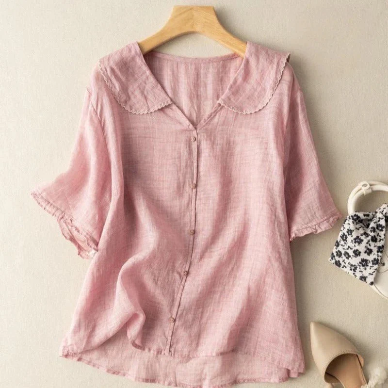 Damblus med vintageknappar - Bild 6