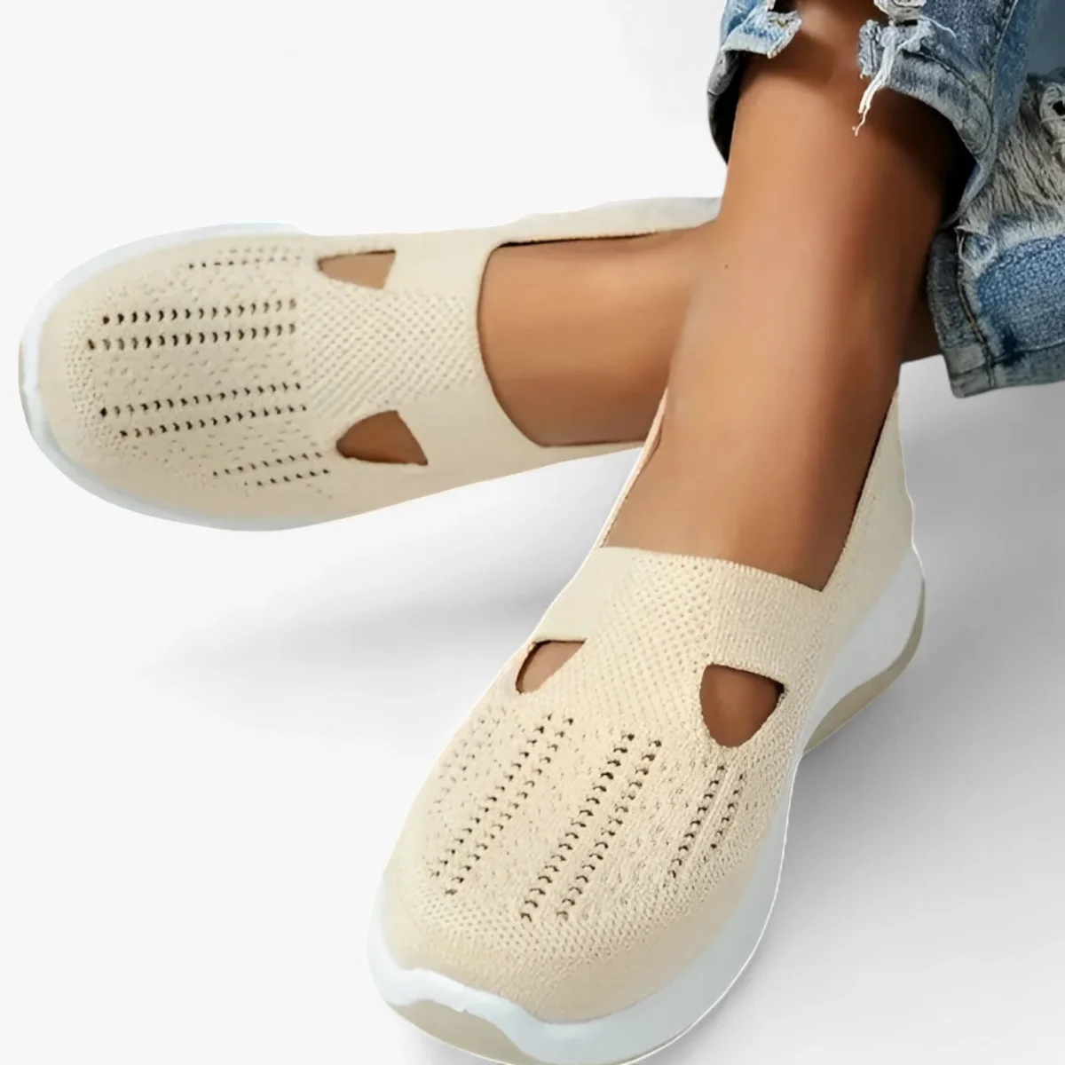 Dam slip-on andningsbara stötdämpande fritidsskor - Bild 4