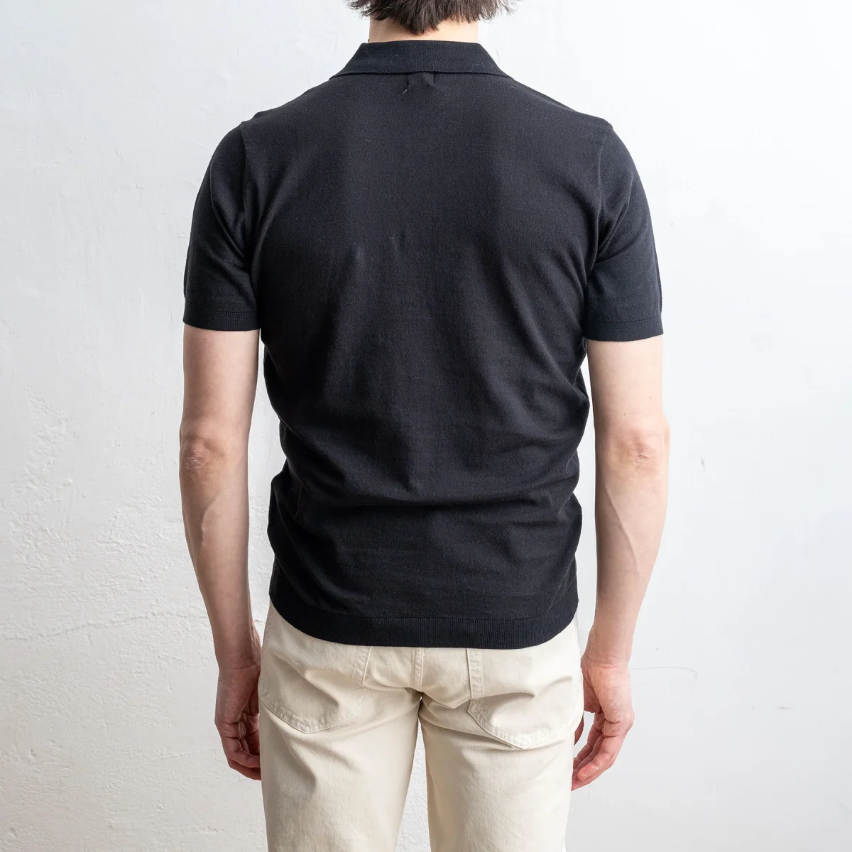 Polo Cotton Short Sleeve Black - Bild 7
