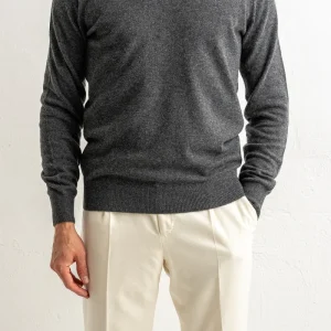 Wool Cashmere Blend Sweater Antracite