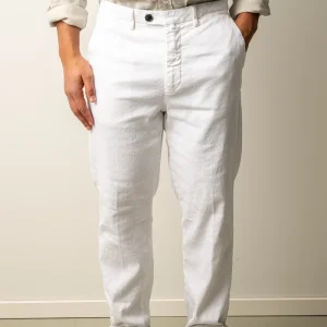 Boston Style Linen Trouser White
