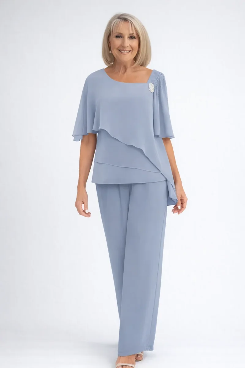 Elegant damset med blus och byxor - Bild 2