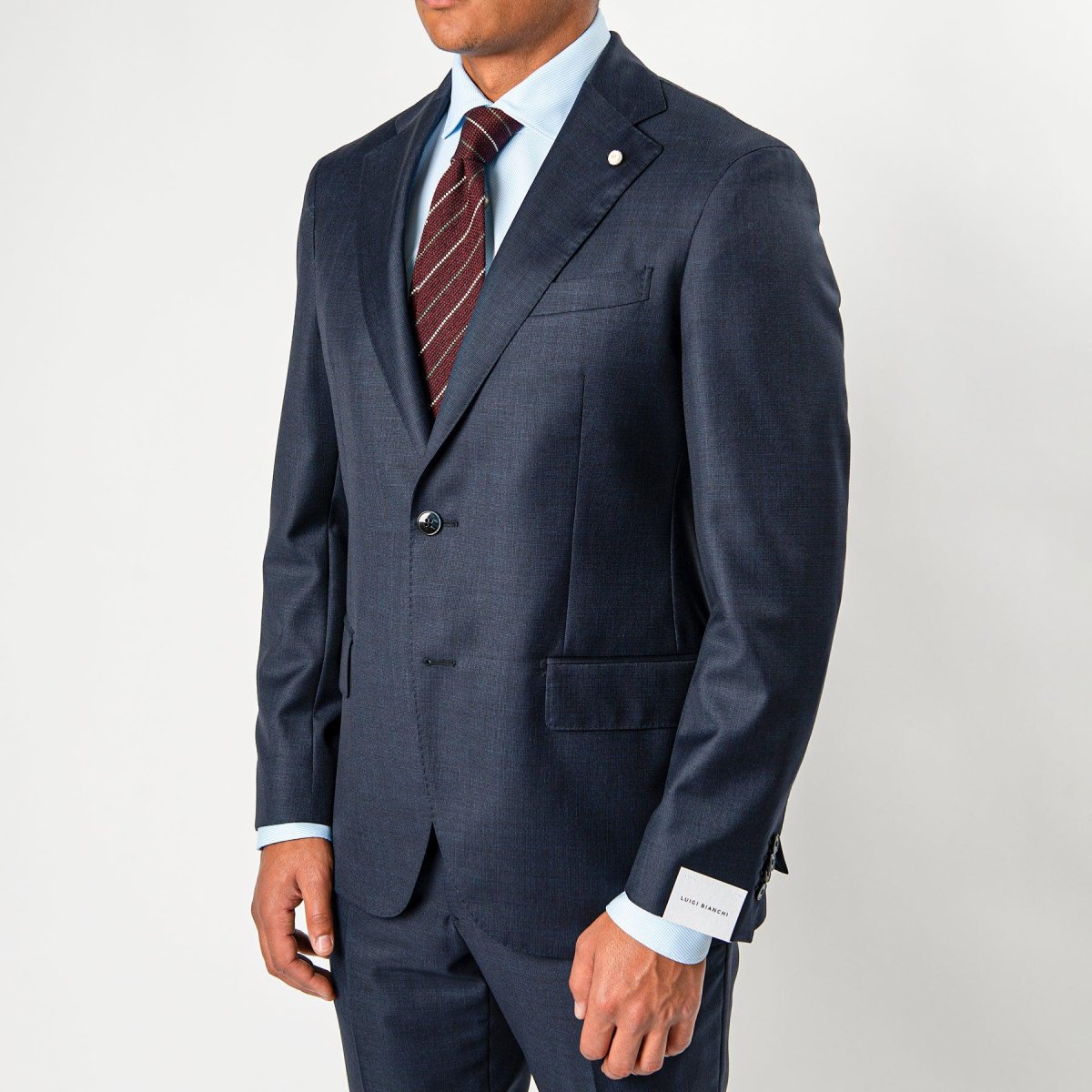 Luxury Super 110's Micro Structured Navy - Bild 4