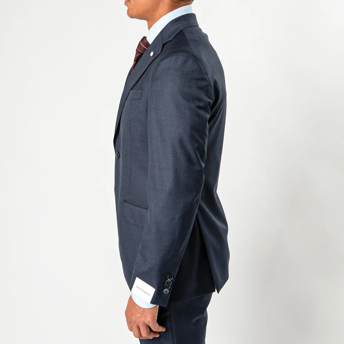 Luxury Super 110's Micro Structured Navy - Bild 5