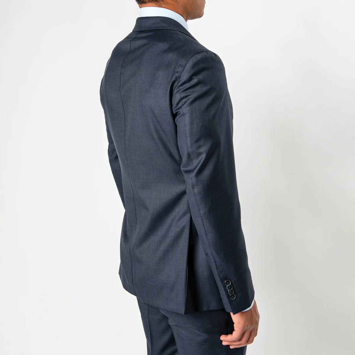 Luxury Super 110's Micro Structured Navy - Bild 7