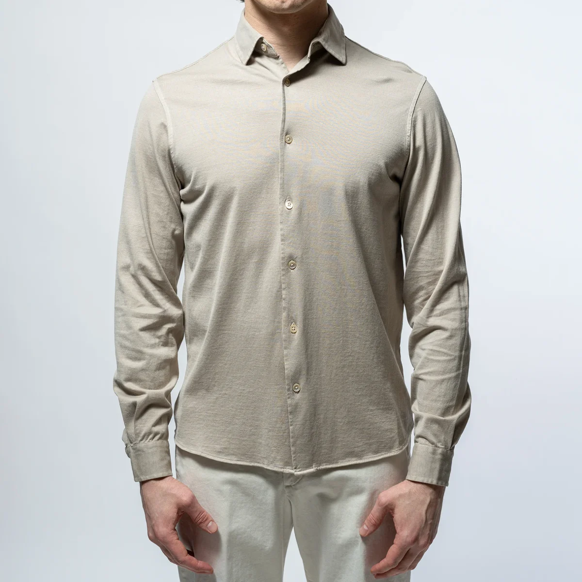 Luxury Jersey Shirt Taupe - Bild 2