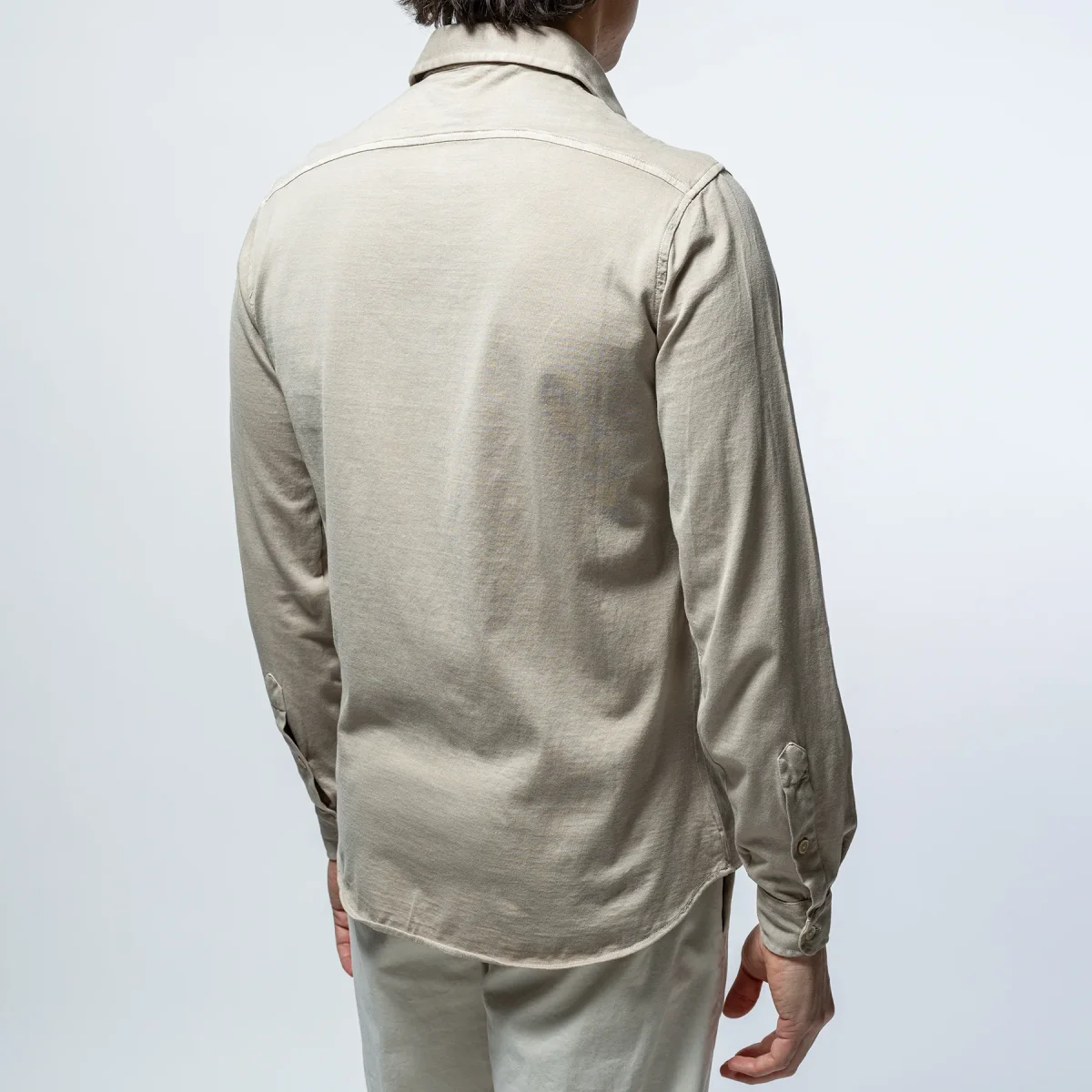 Luxury Jersey Shirt Taupe - Bild 7