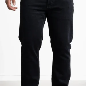 Stretch Black Denim Rinsed Trousers Black Rinse