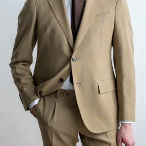 Luxury Wool Suit Beige