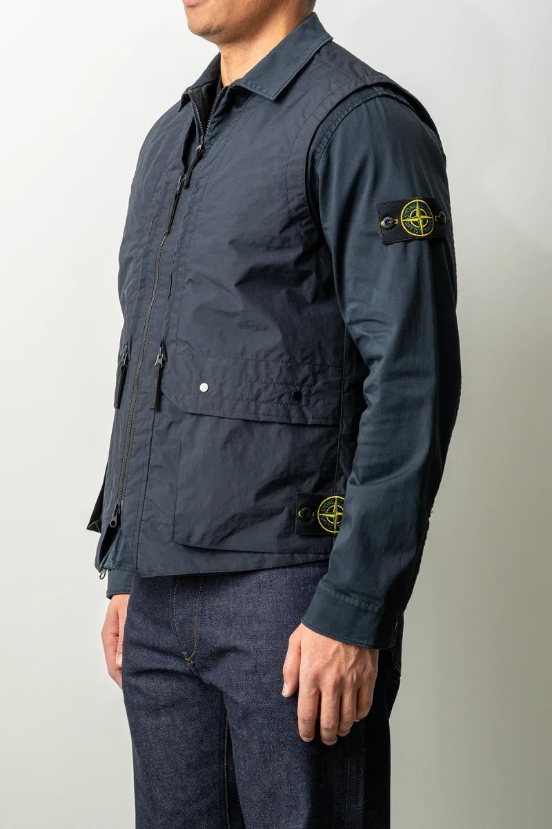 Metal Lamina Ripstop Recycled Poly Vest G100005 Navy Blue - Bild 4