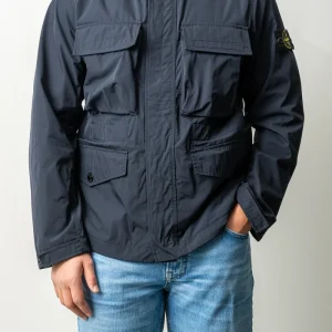 Micro Twill Field Jacket 4100034 Navy Blue