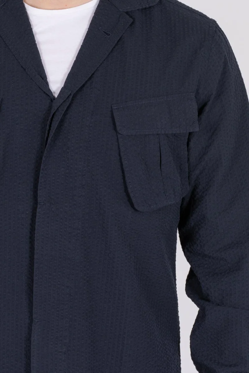NICO SEERSUCKER HYBRIDSHIRT NAVY - Bild 5