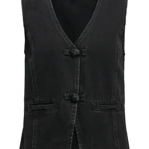 OBJZARAFINE S/L RE DENIM WAISTCOAT