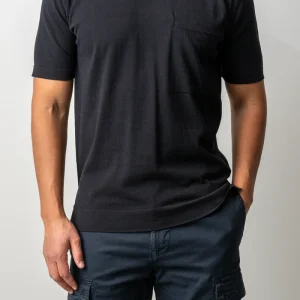 Oversized Creped Cotton T-shirt Black