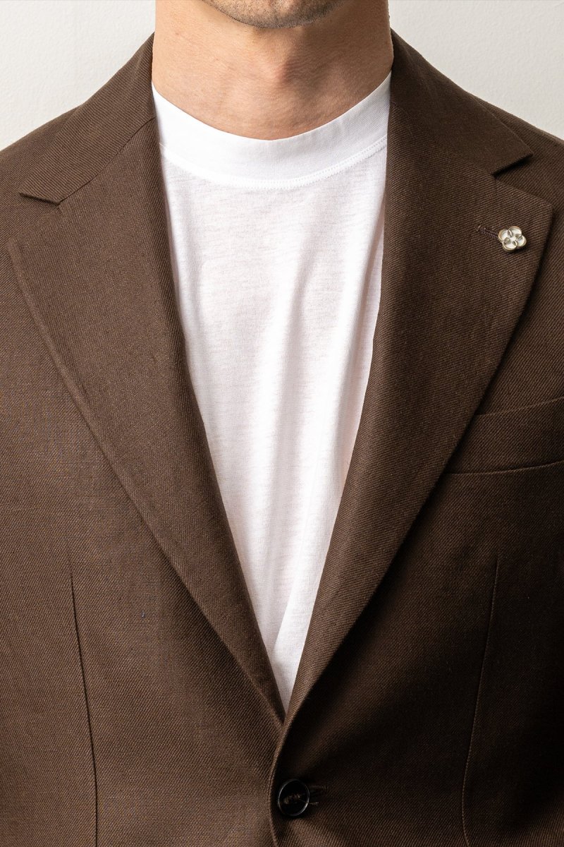 Ryhs Linen Blazer Dark Brown - Bild 6