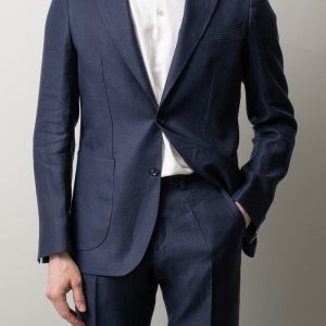 Ryhs Linen Blazer Dark Navy