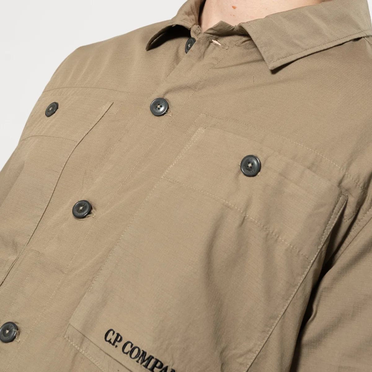 SHORT SLEEVE RIPSTOP SHIRT Beige - Bild 3