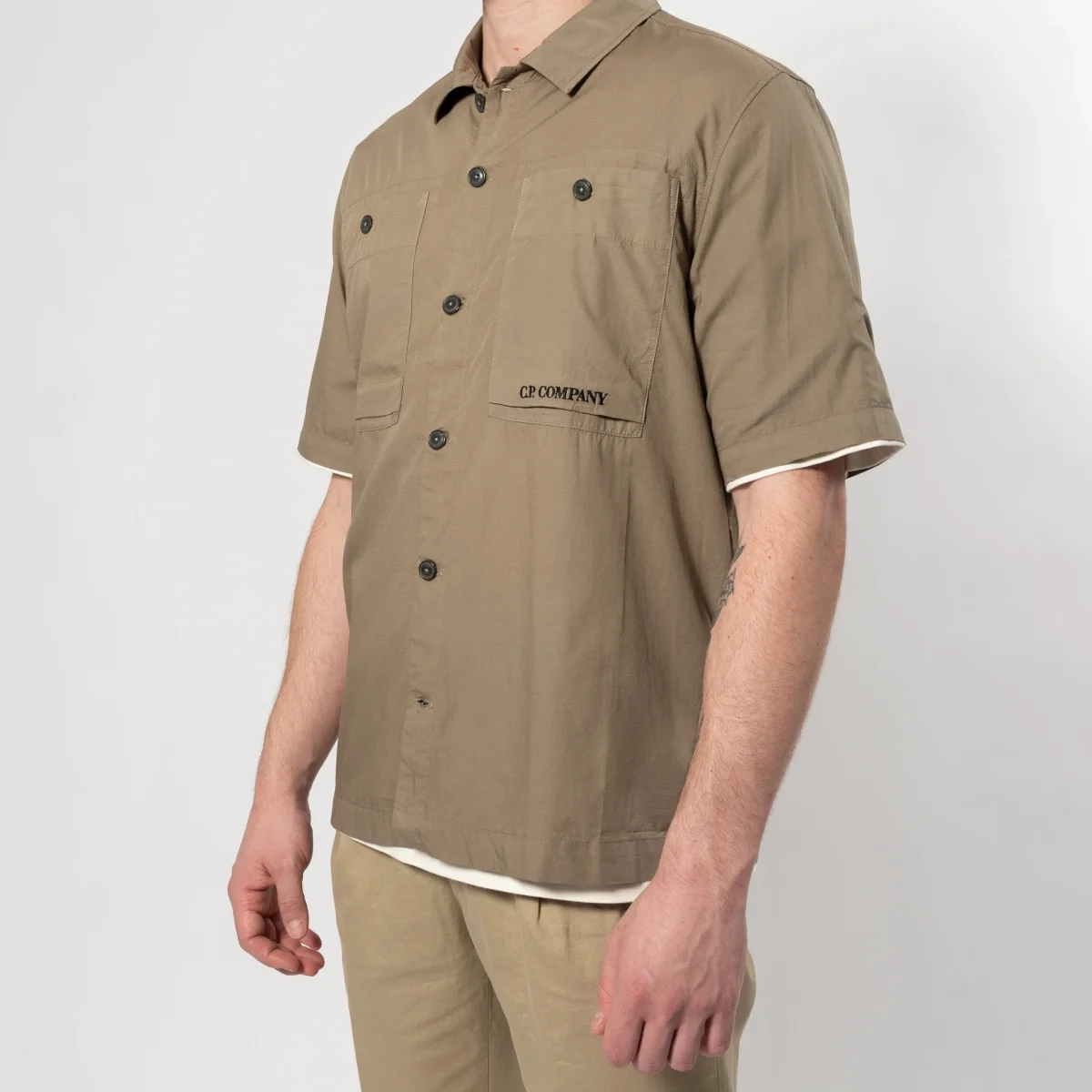 SHORT SLEEVE RIPSTOP SHIRT Beige - Bild 4