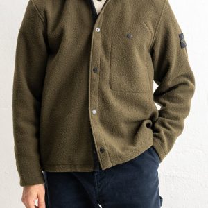 Panno Ratinato Overshirt 1200021 MILITARY GREEN