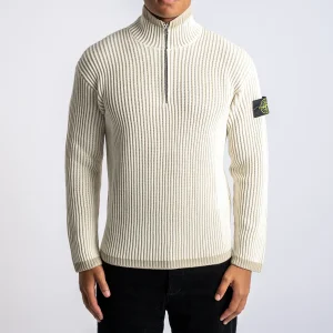 Wool Half Zip NATURAL