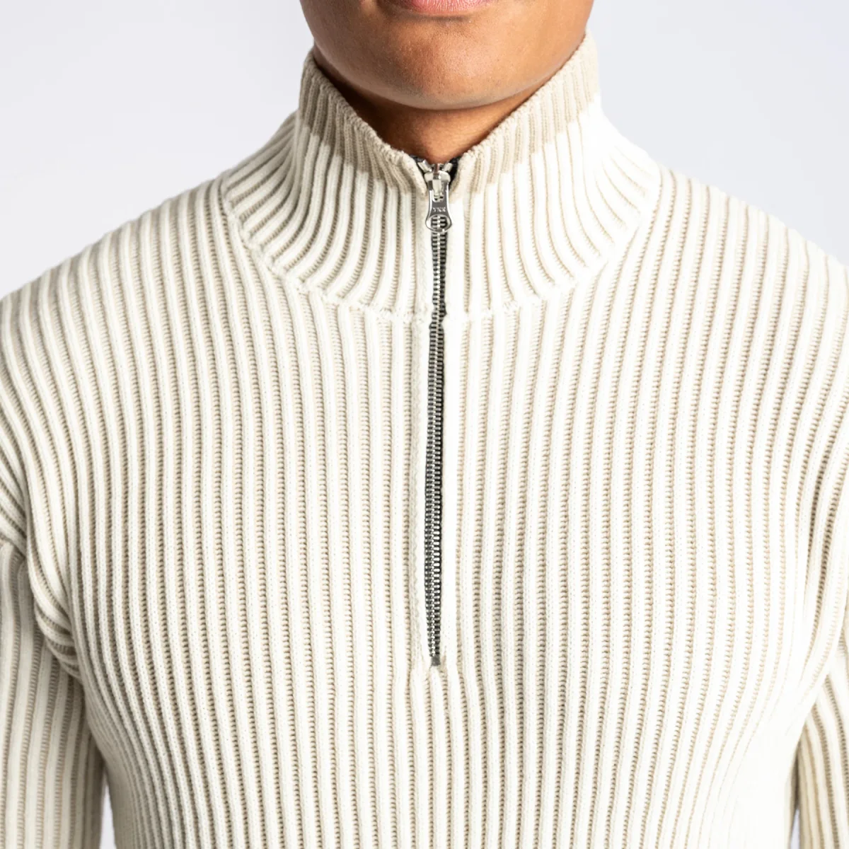 Wool Half Zip NATURAL - Bild 5