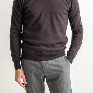 Superfine Merino Crewneck Brown