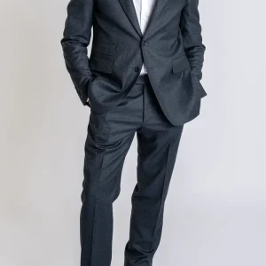 Wool Flanell Suit Navy