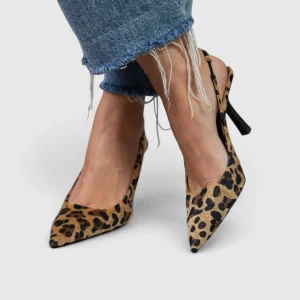 Ortopediska slingback-höga klackar för kvinnor