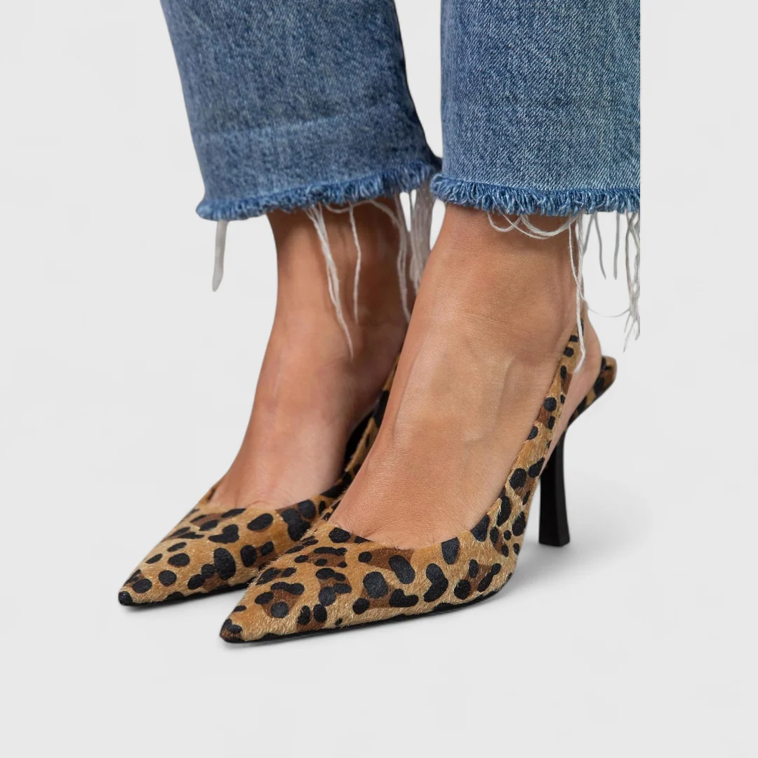 Ortopediska slingback-höga klackar för kvinnor - Bild 5