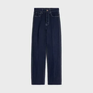 Boyfriend-jeans 002 i lätt indigo-denim