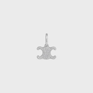 CELINE Charms Triomphe i strass och mässing med rodiumfinish