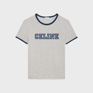 CELINE Regular T-shirt i bomullsjersey