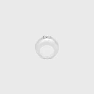 CELINE Sulky-ring i mässing med rodiumfinish