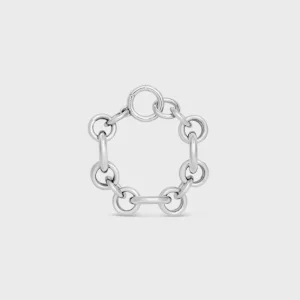 Charms Heritage Chunky-armband i mässing med rodiumfinish
