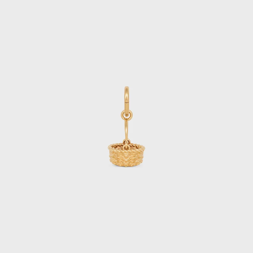 Charms Panier i mässing med guldfinish - Bild 5
