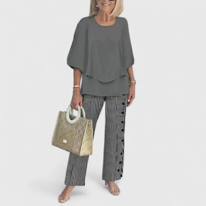 Elegant tvådelat set för kvinnor, casual - Bild 9