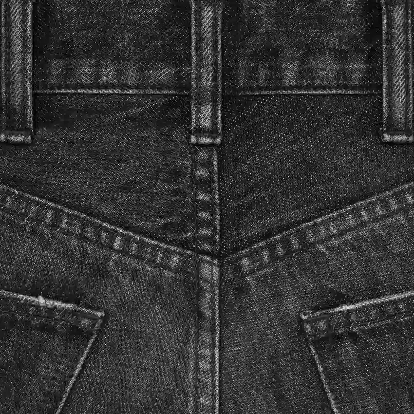 Flared Surf-jeans i Black Ice Rinse-denim - Bild 4