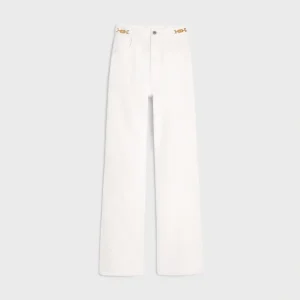 Jane Flared Jeans i Optic White Wash Denim
