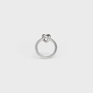 Knotring i mässing med rodiumfinish