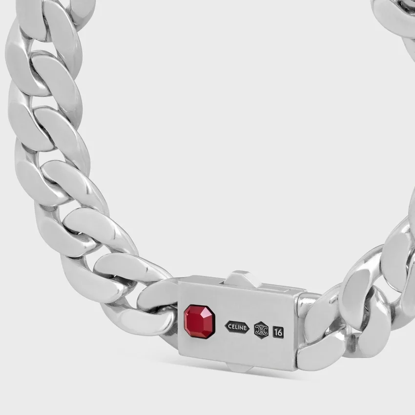 Les Poincons CELINE-armband i sterlingsilver och granat - Bild 3