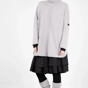 Ulltröja med polokrage, oversize