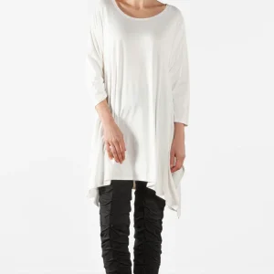 Viskostunika med 3/4 ärm, oversize