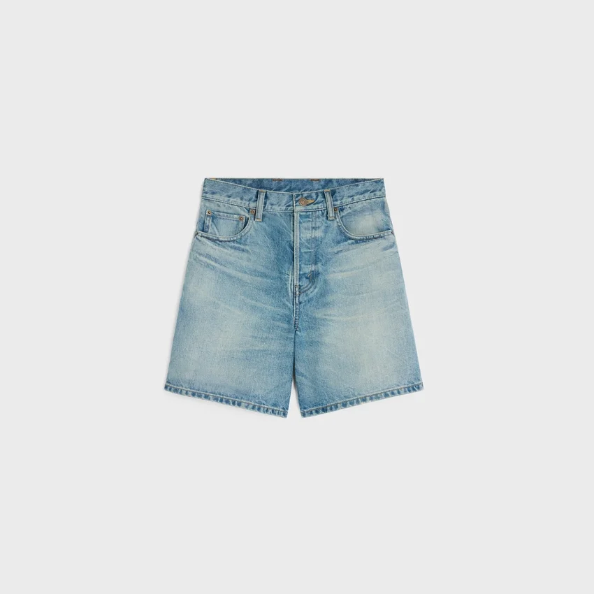 Shorts 001 i bomullsdenim - Bild 2