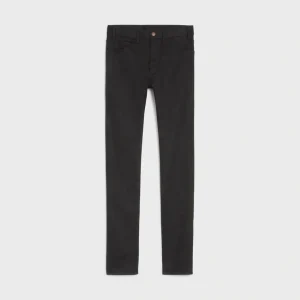 Skinny jeans i vintage-svart denim