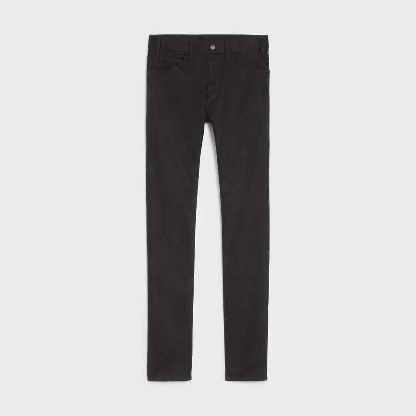 Skinny jeans i vintage-svart denim