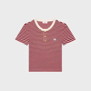 Triomphe T-shirt i randig jersey