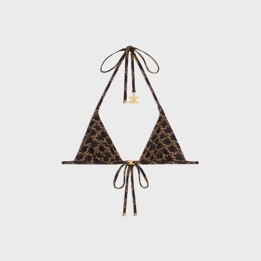 Triomphe Triangle Top i matt jersey med Monogram-mönster - Bild 2