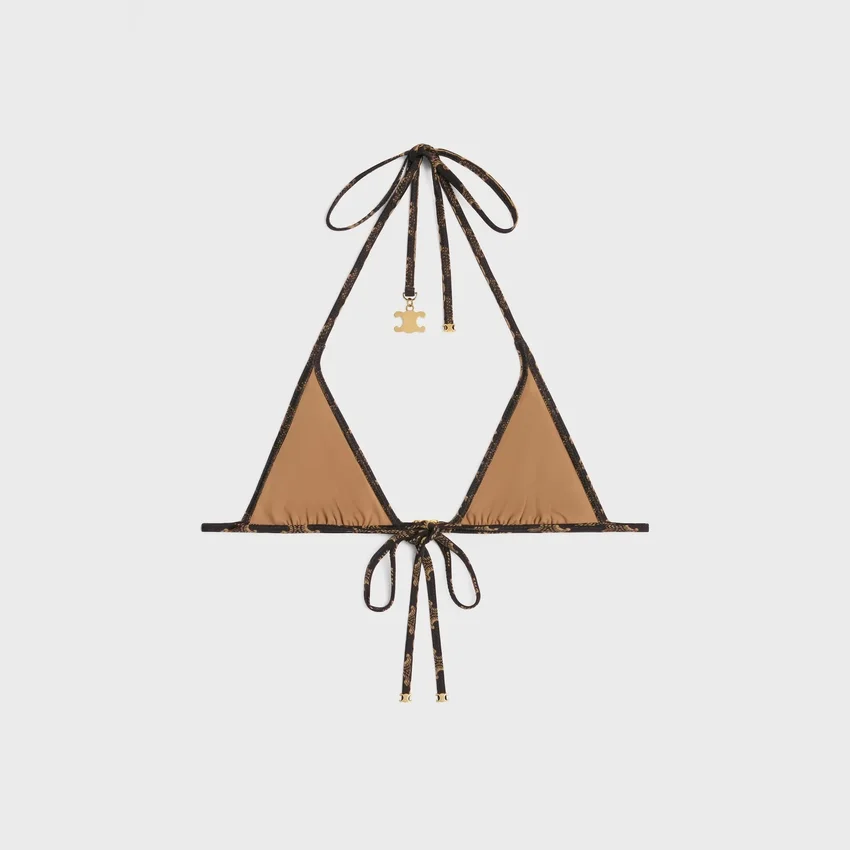 Triomphe Triangle Top i matt jersey med Monogram-mönster - Bild 3