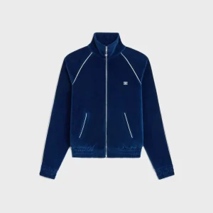 Triomphe-träningsjacka i sammetjersey