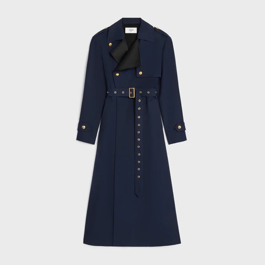 Tux-trenchcoat i bomulls- och ullgabardin - Bild 2
